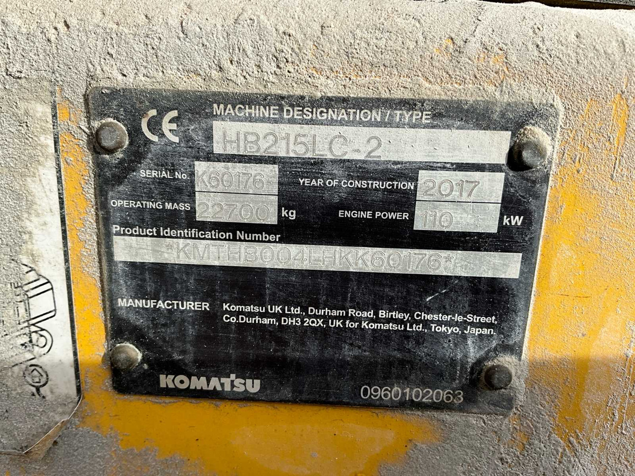 Crawler excavator Komatsu HB215LC: picture 18
