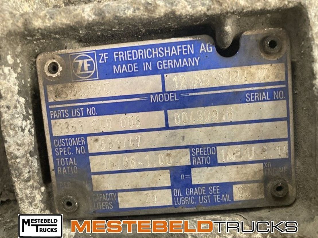 DAF Versnellingsbak 12 AS 2131 TD+ IT  - Gearbox for Truck: picture 5 DAF Versnellingsbak 12 AS 2131 TD+ IT  - Gearbox for Truck: picture 5
