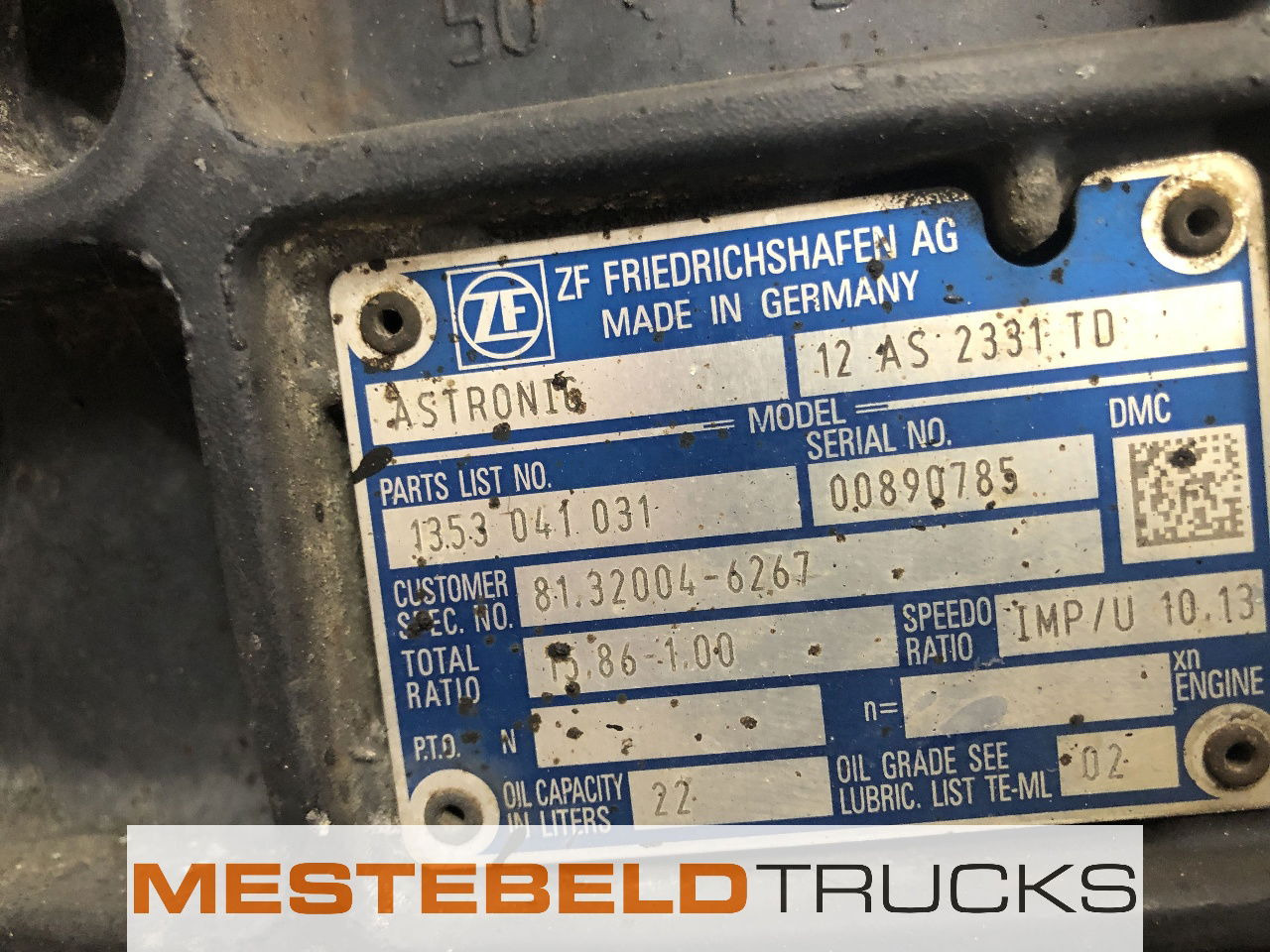 MAN Versnellingsbak 12 AS 2331 TD + IT 3 - Gearbox and parts for Truck: picture 5 MAN Versnellingsbak 12 AS 2331 TD + IT 3 - Gearbox and parts for Truck: picture 5