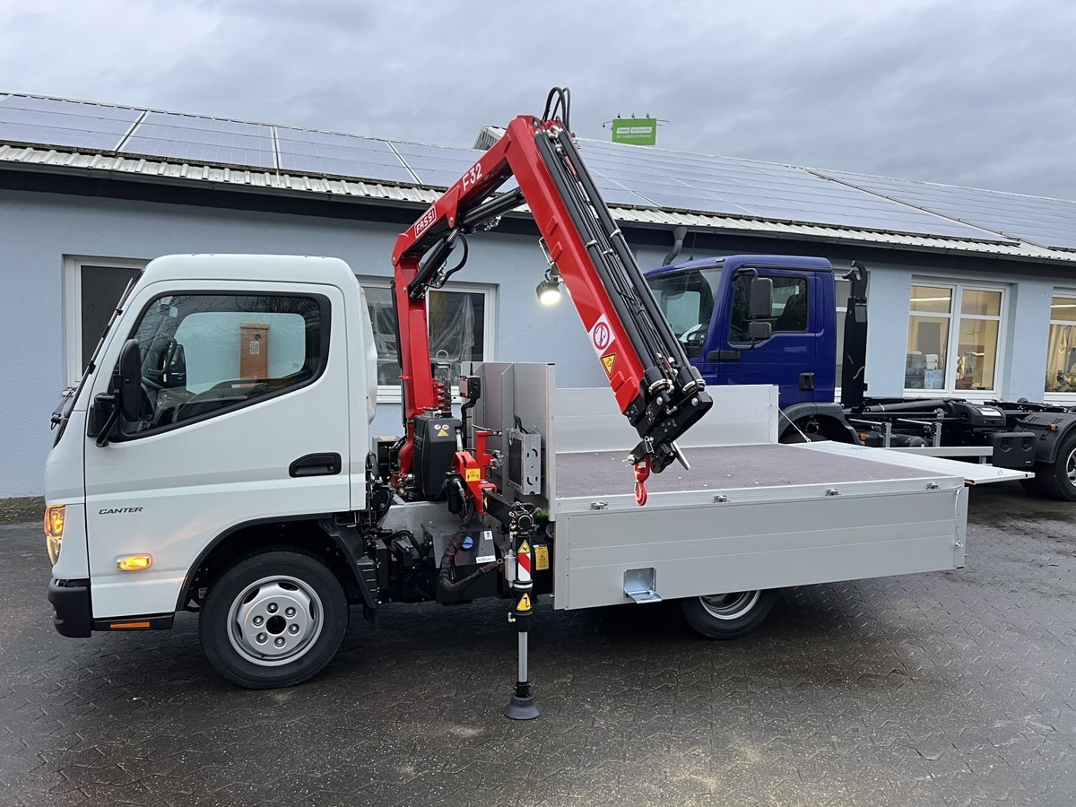 New Dropside/ Flatbed truck, Crane truck FUSO 3S15 Alu Pritsche 2.80m Ladekran Funk! sofort ve: picture 14