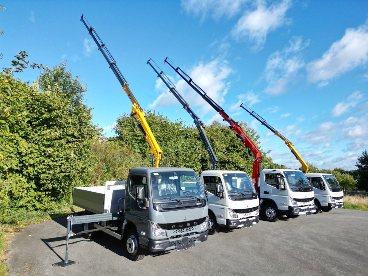 New Dropside/ Flatbed truck, Crane truck FUSO 3S15 Alu Pritsche 2.80m Ladekran Funk! sofort ve: picture 18