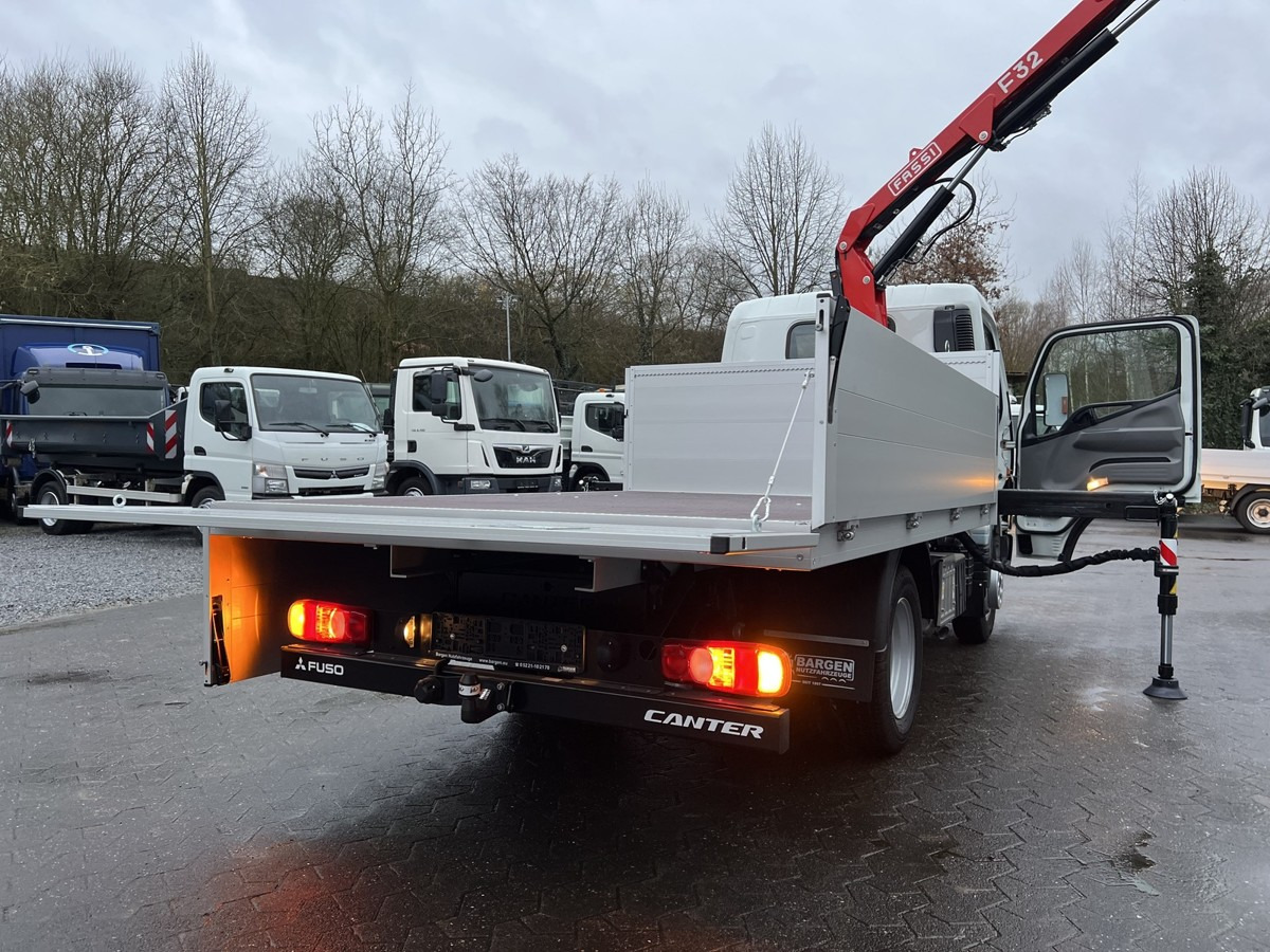 New Dropside/ Flatbed truck, Crane truck FUSO 3S15 Alu Pritsche 2.80m Ladekran Funk! sofort ve: picture 12