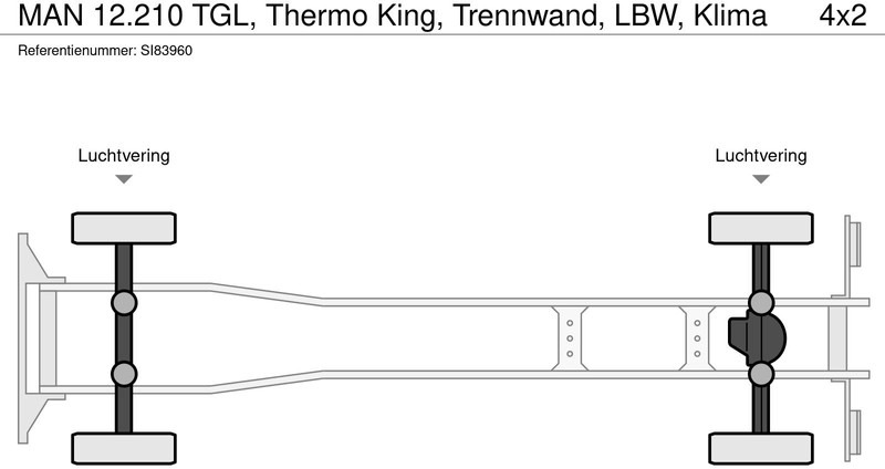 Refrigerator truck MAN 12.210 TGL, Thermo King, Trennwand, LBW, Klima: picture 19