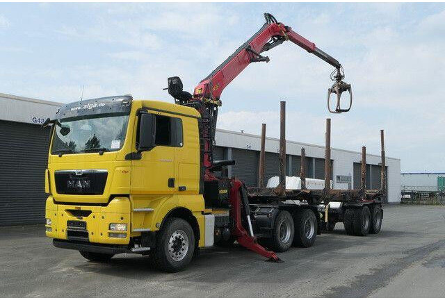 MAN 26.540 TGX 6x4, Kombizug, Huttner LNZK 20 - Log truck: picture 2 MAN 26.540 TGX 6x4, Kombizug, Huttner LNZK 20 - Log truck: picture 2