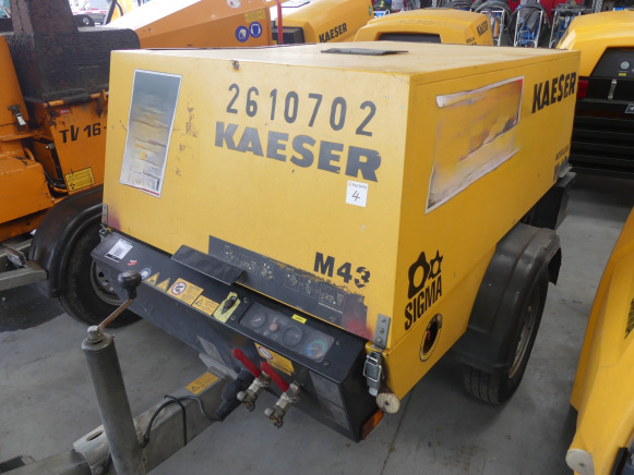REF:2610 - Compresseur tractable Kaeser M43 - Air compressor: picture 2 REF:2610 - Compresseur tractable Kaeser M43 - Air compressor: picture 2