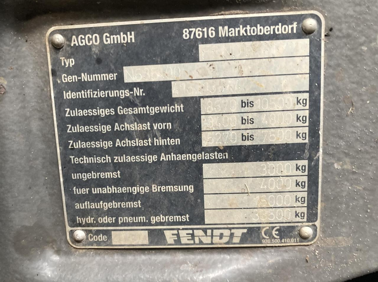 Farm tractor Fendt 516 Vario Profi: picture 13
