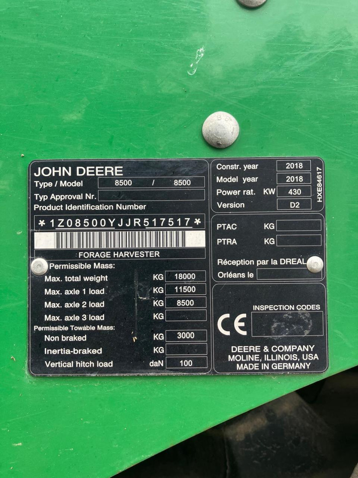 Forage harvester John Deere 8500: picture 11