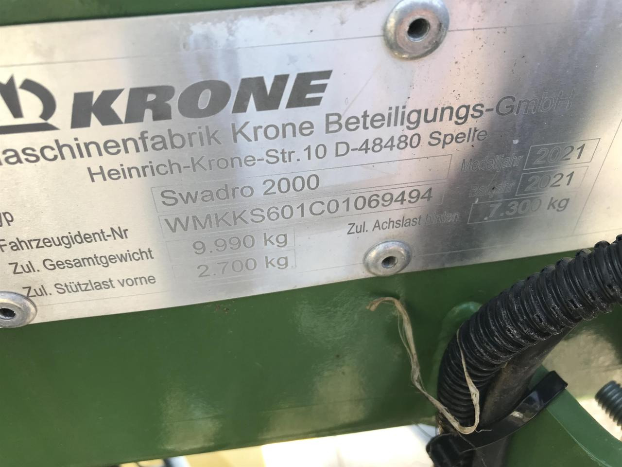 Tedder/ Rake Krone Swadro 2000: picture 9