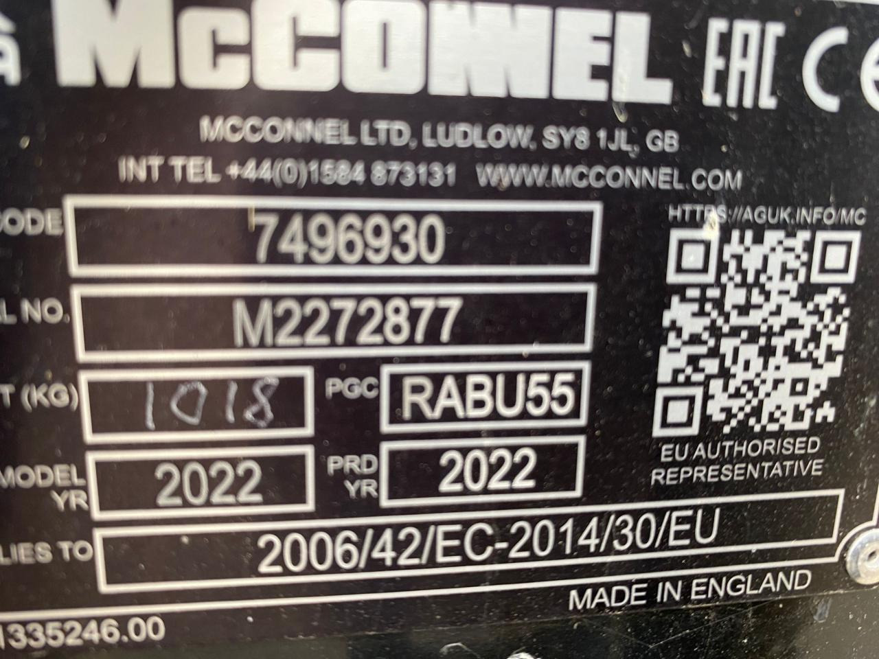 McConnel PA6055 Eco - Flail mower: picture 5 McConnel PA6055 Eco - Flail mower: picture 5