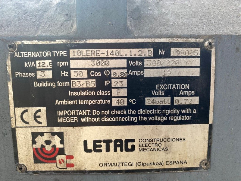 Generator set Kubota V1505 Vrachtwagen aggregaat 12.5 kVA generatorset: picture 10