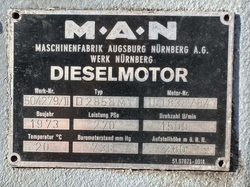 MAN D 2858 MT AvK 250 kVA Noodstroom generatorset ex Emergency - Generator set: picture 4 MAN D 2858 MT AvK 250 kVA Noodstroom generatorset ex Emergency - Generator set: picture 4