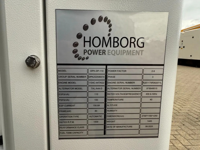 Perkins 1104C-44TAG2 Leroy Somer 110 kVA Silent noodstroom generatorset New ! - Generator set: picture 3 Perkins 1104C-44TAG2 Leroy Somer 110 kVA Silent noodstroom generatorset New ! - Generator set: picture 3