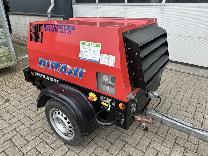 Rotair MDVN 22 K Kubota 2000 L / min 6.5 Bar Mobiele Diesel Compressor as New ! - Air compressor: picture 5 Rotair MDVN 22 K Kubota 2000 L / min 6.5 Bar Mobiele Diesel Compressor as New ! - Air compressor: picture 5
