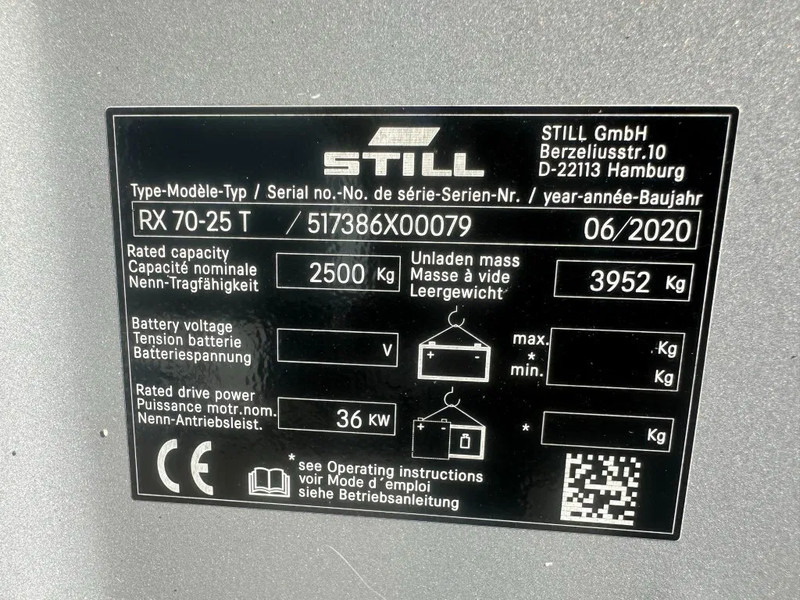 Still RX70-25 T 2.5 ton Duplex Sideshift LPG Heftruck 2020 - LPG forklift: picture 3 Still RX70-25 T 2.5 ton Duplex Sideshift LPG Heftruck 2020 - LPG forklift: picture 3
