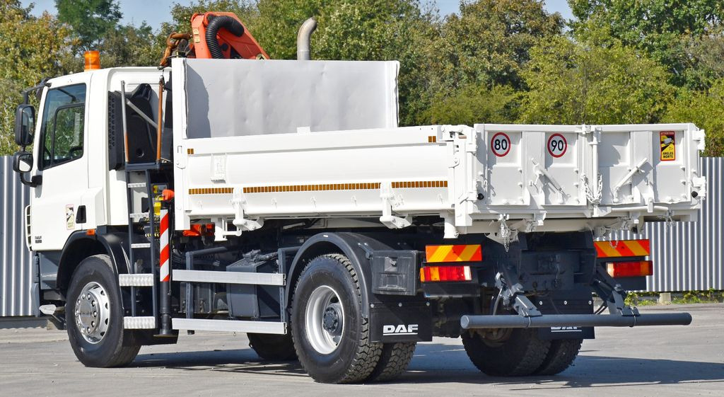 Tipper, Crane truck DAF CF 75.310 Kipper 4,30 m + KRAN * TOPZUSTAND: picture 8