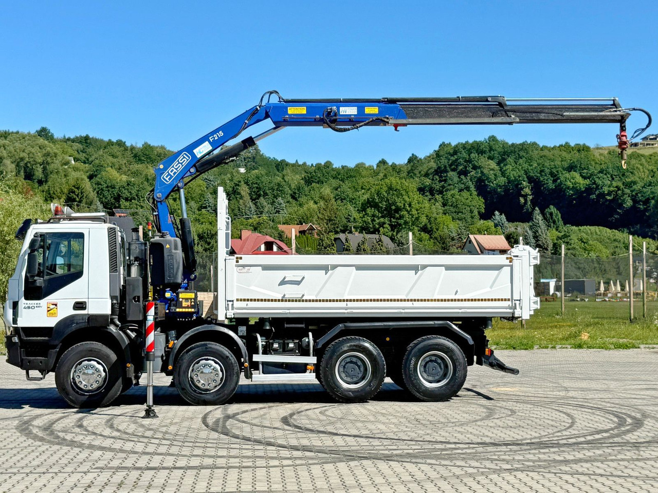 Tipper, Crane truck Iveco TRAKKER 450 * FASSI F215A.0.22 + FUNK / 8x4 *TOP: picture 6