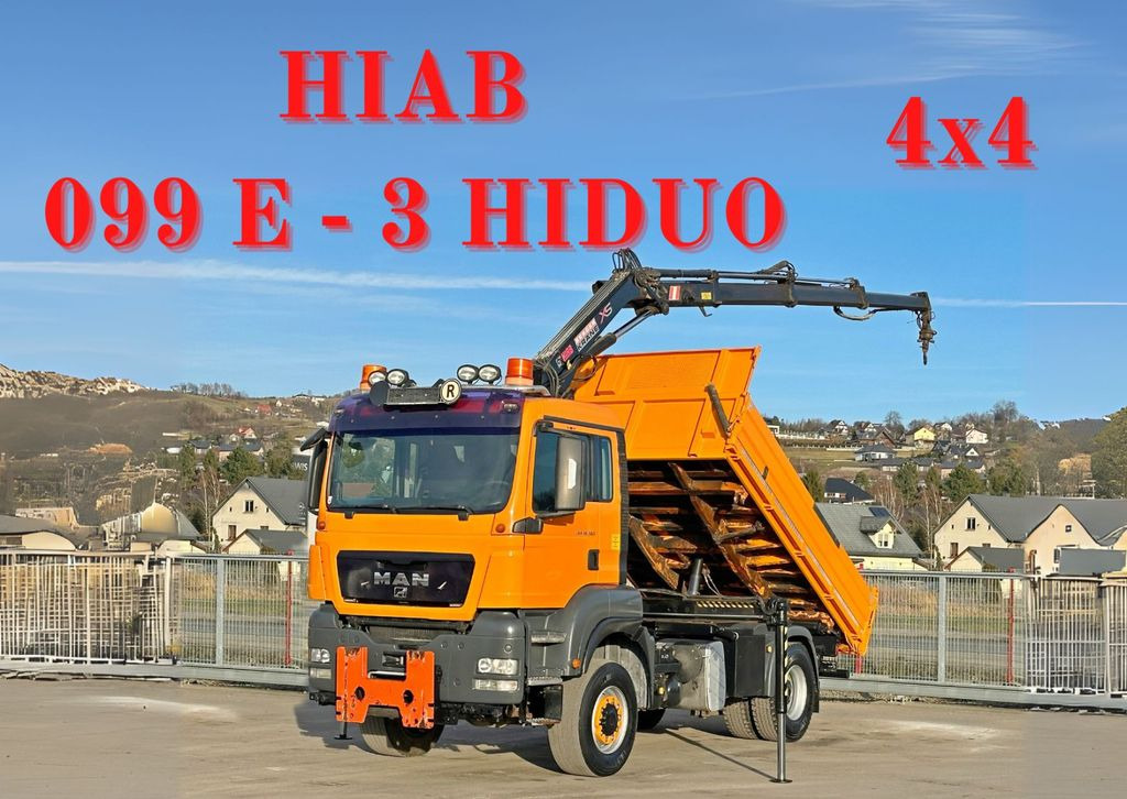 MAN TGS 18.360 * HIAB 099 E-3 HIDUO + FUNK *4x4 - Crane truck, Tipper: picture 1 MAN TGS 18.360 * HIAB 099 E-3 HIDUO + FUNK *4x4 - Crane truck, Tipper: picture 1