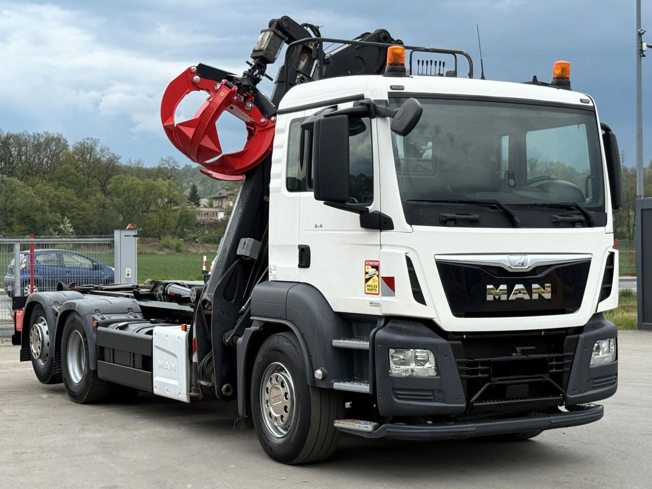 Hook lift truck, Crane truck MAN TGS 26.400 Abrollkipper* KESLA 2114Z* TOP: picture 8