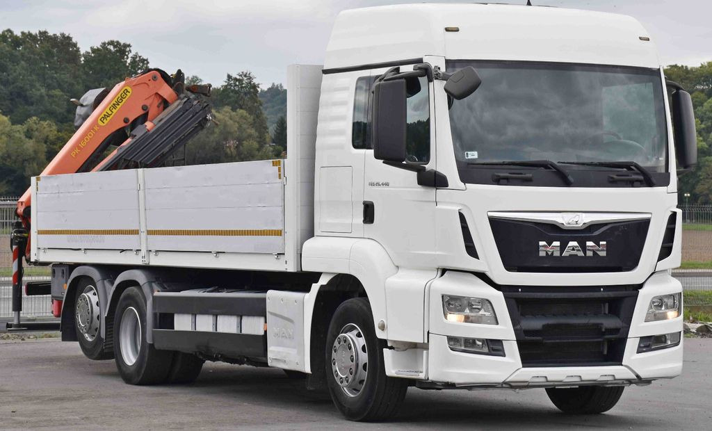 MAN TGS 26.440 * PRITSCHE 6,90 m + PK 16001 - K - Crane truck, Dropside/ Flatbed truck: picture 3 MAN TGS 26.440 * PRITSCHE 6,90 m + PK 16001 - K - Crane truck, Dropside/ Flatbed truck: picture 3