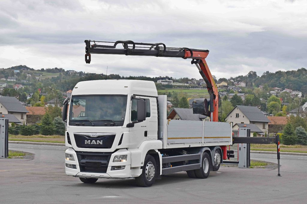 MAN TGS 26.440 * PRITSCHE 6,90 m + PK 16001 - K - Crane truck, Dropside/ Flatbed truck: picture 2 MAN TGS 26.440 * PRITSCHE 6,90 m + PK 16001 - K - Crane truck, Dropside/ Flatbed truck: picture 2