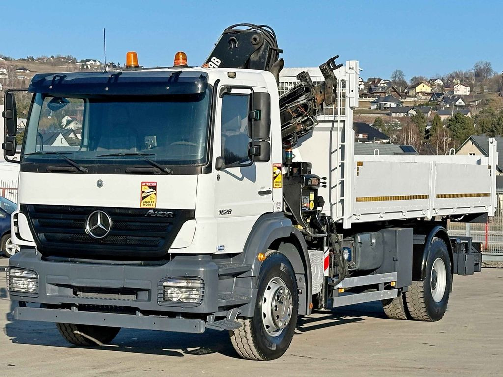 Mercedes-Benz AXOR 1828*HIAB 122 BS-3 HIDUO + FUNK *TOPZUSTAND - Tipper, Crane truck: picture 4 Mercedes-Benz AXOR 1828*HIAB 122 BS-3 HIDUO + FUNK *TOPZUSTAND - Tipper, Crane truck: picture 4