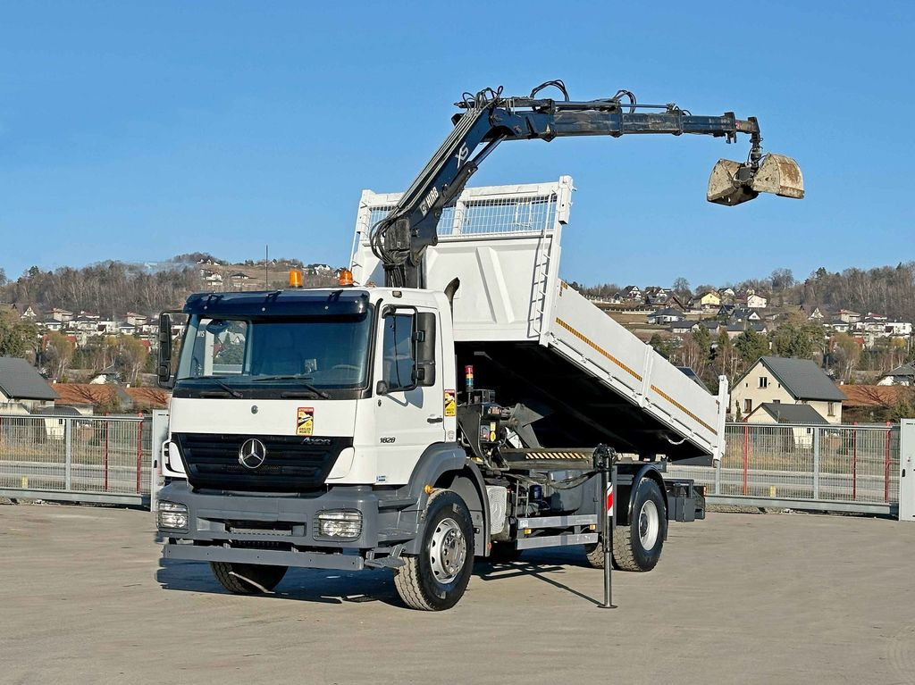 Mercedes-Benz AXOR 1828*HIAB 122 BS-3 HIDUO + FUNK *TOPZUSTAND - Tipper, Crane truck: picture 2 Mercedes-Benz AXOR 1828*HIAB 122 BS-3 HIDUO + FUNK *TOPZUSTAND - Tipper, Crane truck: picture 2