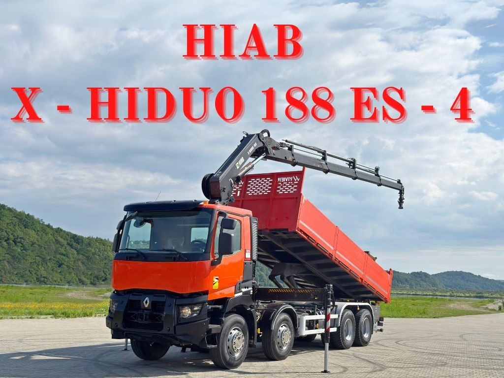 Renault C 430 *KIPPER 6,80m* HIAB X-HIDUO 188 ES-4 * 8x4 - Crane truck: picture 1 Renault C 430 *KIPPER 6,80m* HIAB X-HIDUO 188 ES-4 * 8x4 - Crane truck: picture 1