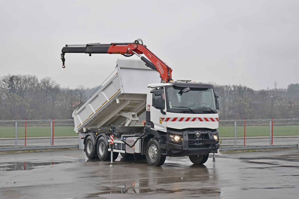 Renault C380 *KIPPER 5,10 m* FASSI F175A.0.22+FUNK /6x4 - Tipper, Crane truck: picture 2 Renault C380 *KIPPER 5,10 m* FASSI F175A.0.22+FUNK /6x4 - Tipper, Crane truck: picture 2