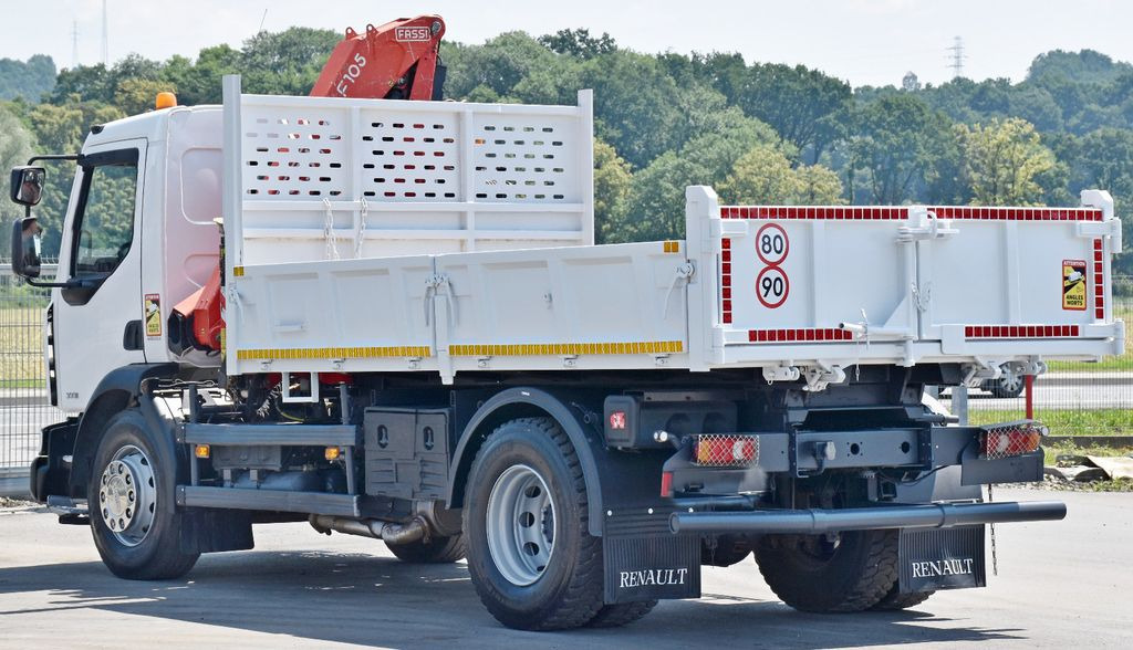 Crane truck, Tipper Renault MIDLUM 300 DXI * FASSI F105A.0.21 + PILOT* TOP: picture 7