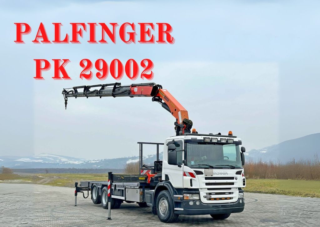 Scania P 420* PLATFORM 6,80m * PK 29002+FUNK * TOP - Tow truck: picture 1 Scania P 420* PLATFORM 6,80m * PK 29002+FUNK * TOP - Tow truck: picture 1