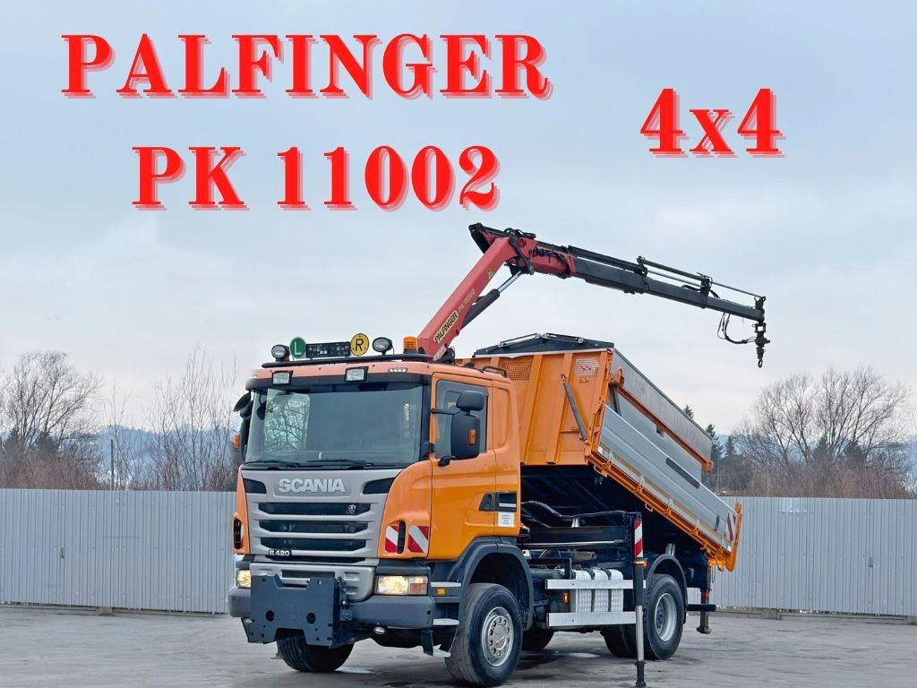 Scania R 420 KIPPER 4,15 m * PK 11002/FUNK * sandblaste - Crane truck: picture 1 Scania R 420 KIPPER 4,15 m * PK 11002/FUNK * sandblaste - Crane truck: picture 1