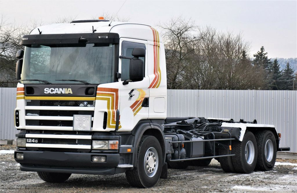Scania R124 470 Abrollkipper *6x2* Top Zustand ! Scania R124 470 Abrollkipper * 6x2 * Motor Problem - Hook lift truck: picture 4 Scania R124 470 Abrollkipper *6x2* Top Zustand ! Scania R124 470 Abrollkipper * 6x2 * Motor Problem - Hook lift truck: picture 4