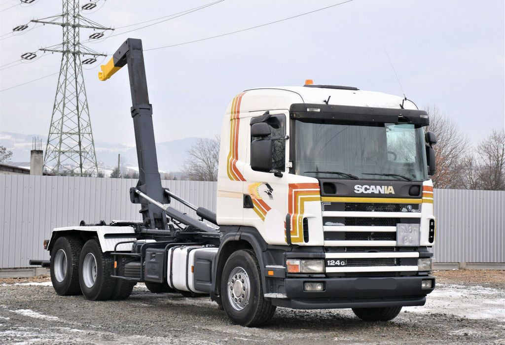 Scania R124 470 Abrollkipper *6x2* Top Zustand ! Scania R124 470 Abrollkipper * 6x2 * Motor Problem - Hook lift truck: picture 1 Scania R124 470 Abrollkipper *6x2* Top Zustand ! Scania R124 470 Abrollkipper * 6x2 * Motor Problem - Hook lift truck: picture 1