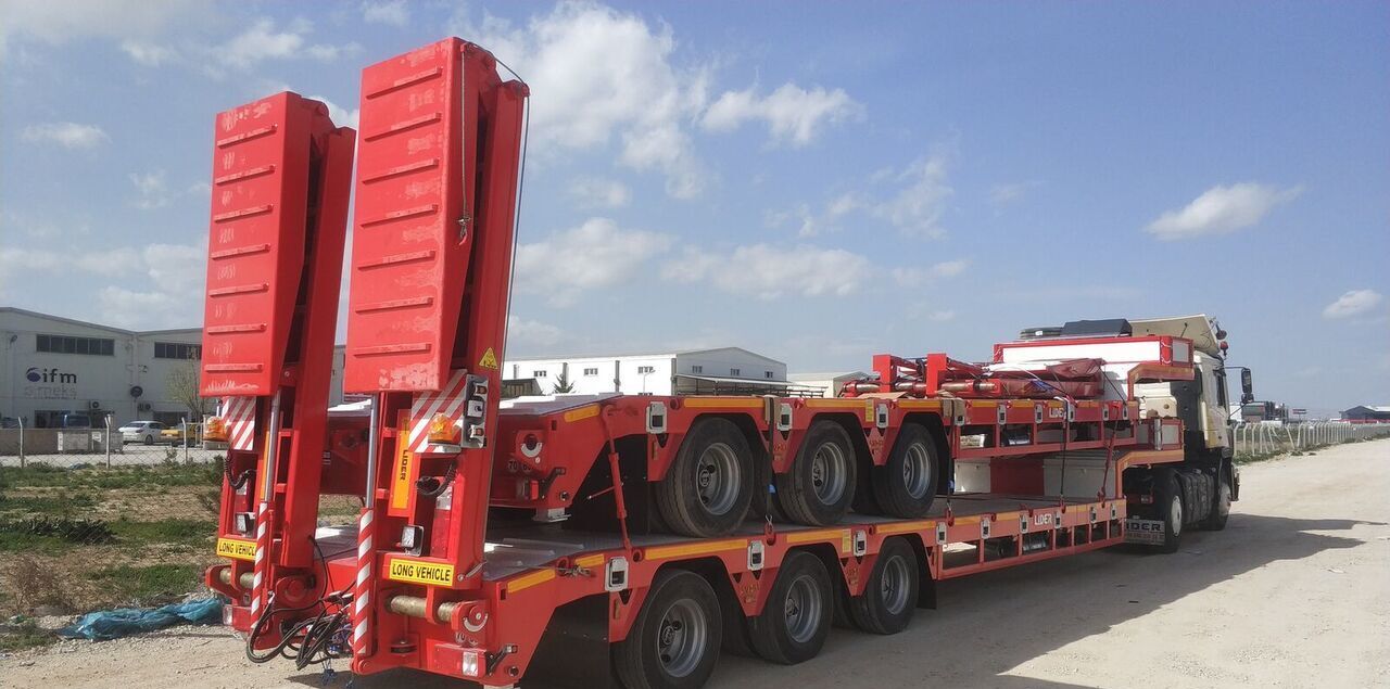 New Low loader semi-trailer for transportation of heavy machinery LIDER 2025  READY IN STOCK 50 TONS CAPACITY LOWBED: picture 11