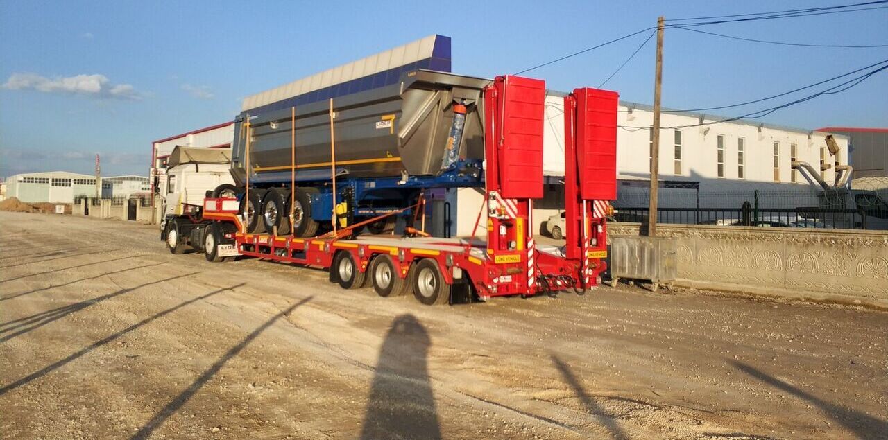 New Low loader semi-trailer for transportation of heavy machinery LIDER 2025  READY IN STOCK 50 TONS CAPACITY LOWBED: picture 14