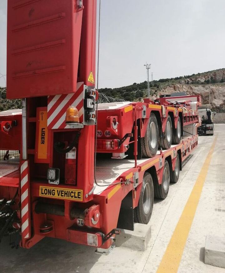 New Low loader semi-trailer for transportation of heavy machinery LIDER 2025  READY IN STOCK 50 TONS CAPACITY LOWBED: picture 8