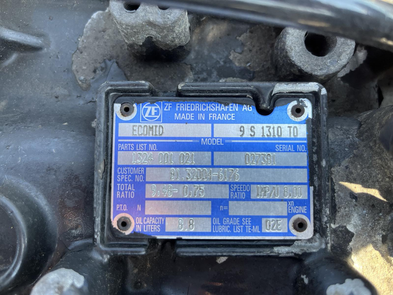 GEARBOX MAN ZF 9S1310 - Gearbox and parts for Truck: picture 4 GEARBOX MAN ZF 9S1310 - Gearbox and parts for Truck: picture 4