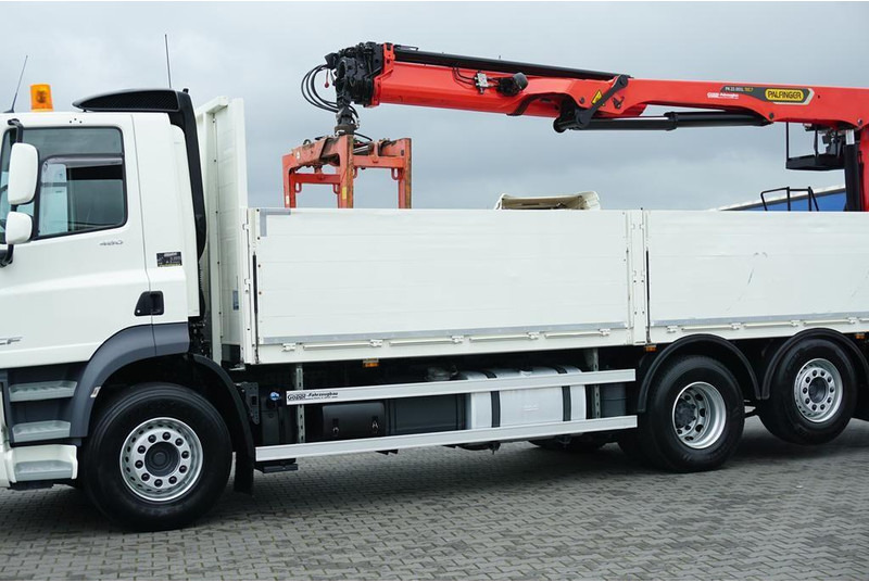 Dropside/ Flatbed truck, Crane truck DAF CF / 480 / 6 X 2 / SKRZYNIOWY + HDS / PALFINGER PK 22 001L / OŚ: picture 16