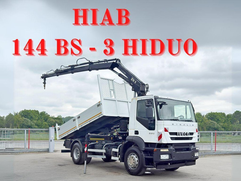 Iveco STRALIS 330 *HIAB 144 BS-3 HIDUO* TOPZUSTAND - Tipper, Crane truck: picture 1 Iveco STRALIS 330 *HIAB 144 BS-3 HIDUO* TOPZUSTAND - Tipper, Crane truck: picture 1