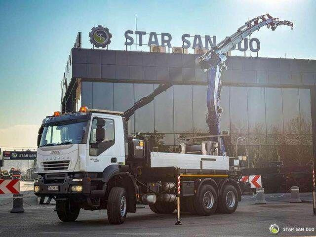 Iveco TRAKKER 450 6x6 PM41S FLY JIB Crane Kipper - Dropside/ Flatbed truck, Crane truck: picture 1 Iveco TRAKKER 450 6x6 PM41S FLY JIB Crane Kipper - Dropside/ Flatbed truck, Crane truck: picture 1