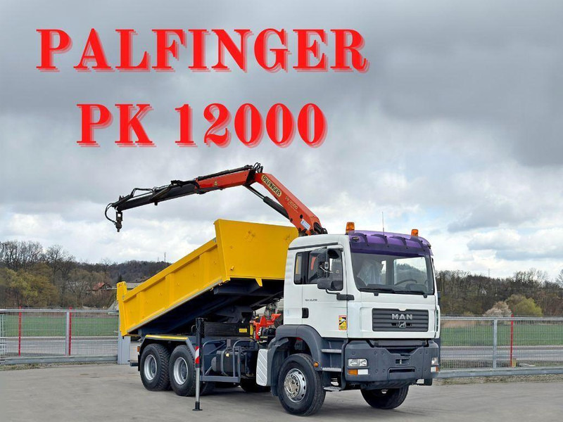 MAN TGA 33.350 * PK 12000 *6x4 * TOPZUSTAND - Tipper, Crane truck: picture 1 MAN TGA 33.350 * PK 12000 *6x4 * TOPZUSTAND - Tipper, Crane truck: picture 1
