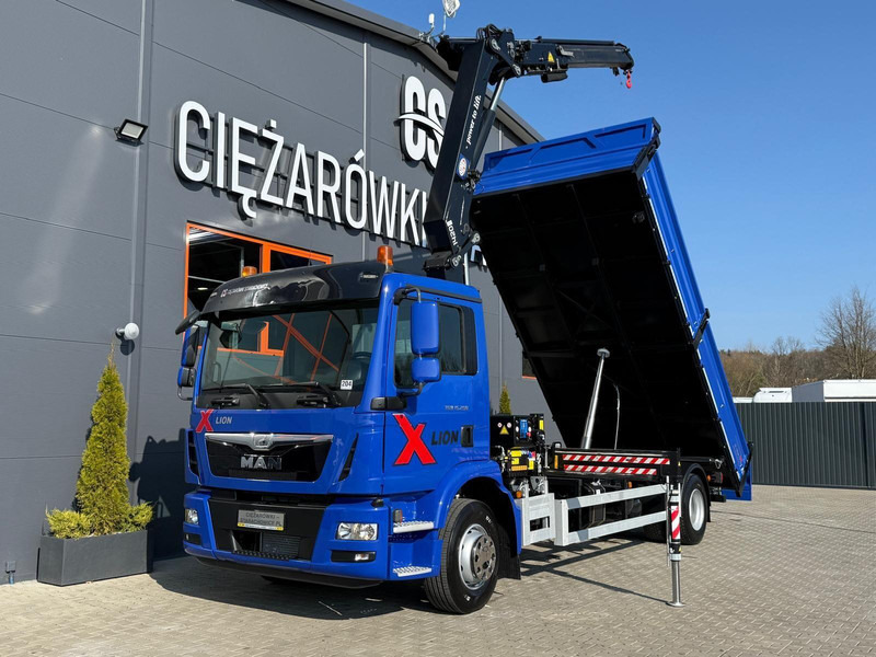 MAN TGM TGL 15.250 / E6 / wywrotka 3-S + HMF żuraw z pilotem / H - Tipper, Crane truck: picture 1 MAN TGM TGL 15.250 / E6 / wywrotka 3-S + HMF żuraw z pilotem / H - Tipper, Crane truck: picture 1