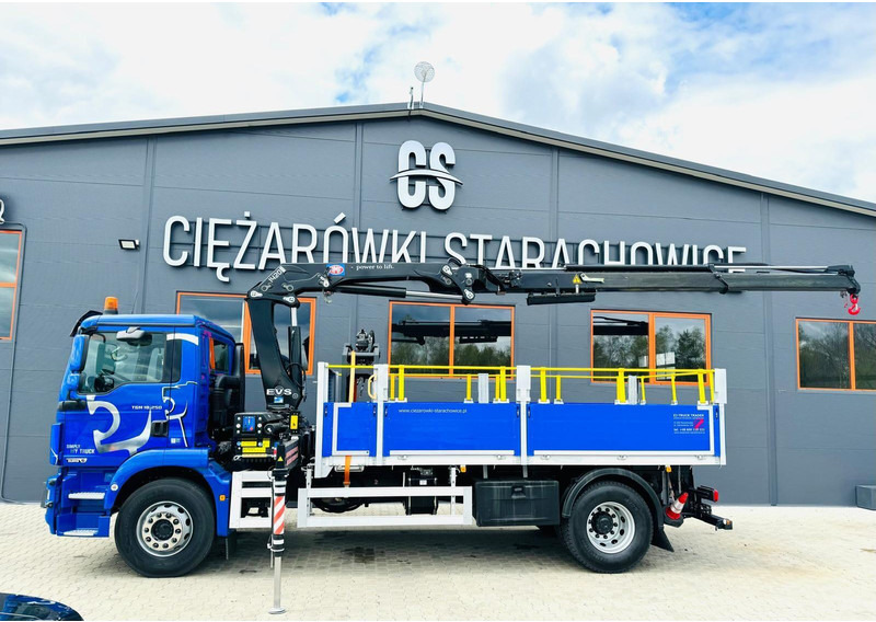 Dropside/ Flatbed truck, Crane truck MAN TGM TGL TGS 18.250: picture 10