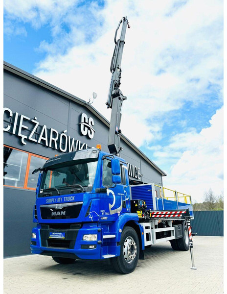 Dropside/ Flatbed truck, Crane truck MAN TGM TGL TGS 18.250: picture 11