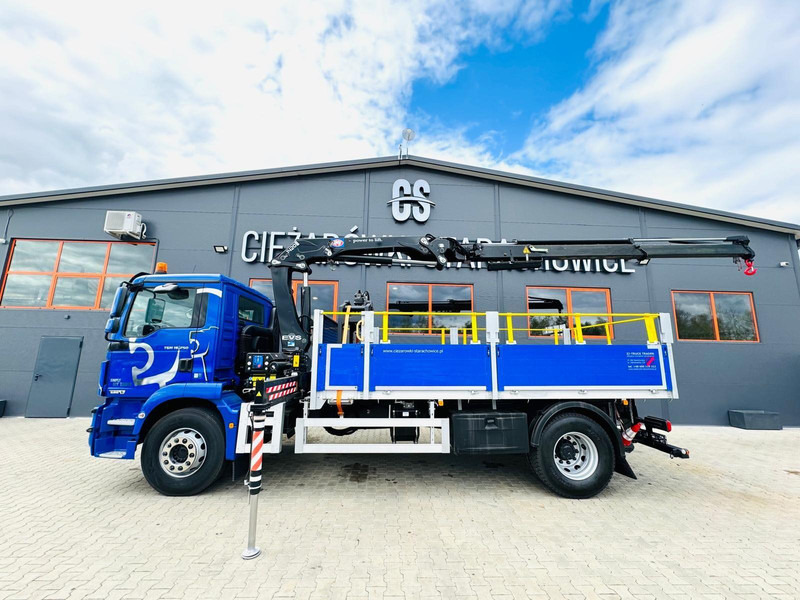 Dropside/ Flatbed truck, Crane truck MAN TGM TGL TGS 18.250: picture 12