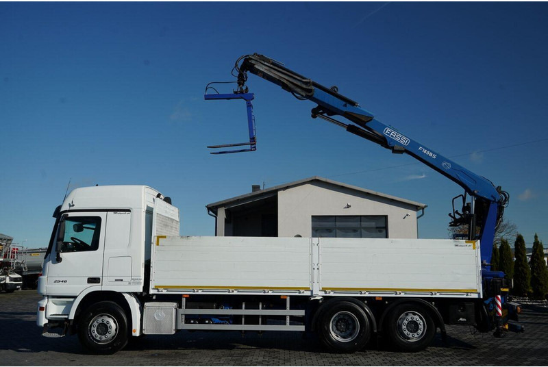 Mercedes-Benz ACTROS 2548 / 6x2 / BURTOWA - 6,5 M / OŚ PODNOSZONA / HDS FASSI - Dropside/ Flatbed truck, Crane truck: picture 2 Mercedes-Benz ACTROS 2548 / 6x2 / BURTOWA - 6,5 M / OŚ PODNOSZONA / HDS FASSI - Dropside/ Flatbed truck, Crane truck: picture 2