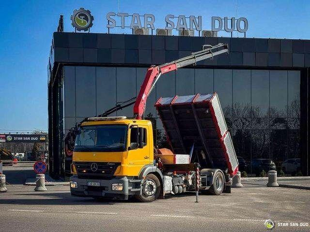 Mercedes-Benz AXOR 1824 4x2 HMF 975 HDS Crane Rotator Kipper - Tipper, Crane truck: picture 1 Mercedes-Benz AXOR 1824 4x2 HMF 975 HDS Crane Rotator Kipper - Tipper, Crane truck: picture 1