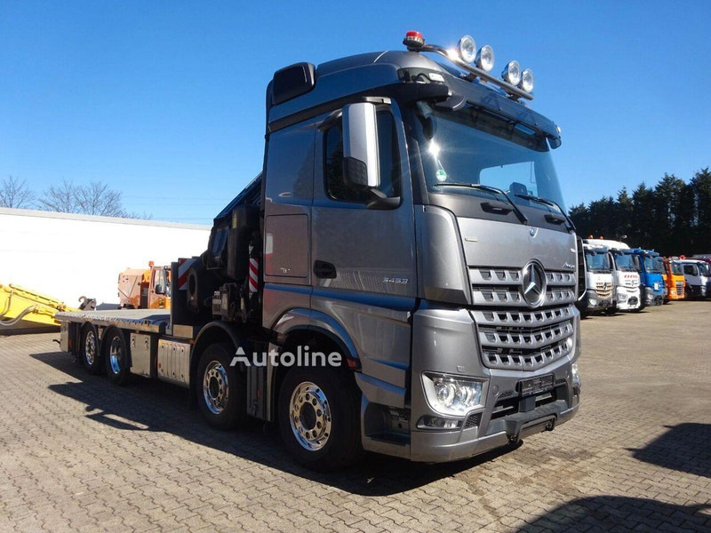 Mercedes-Benz Arocs 3453 8x2 Open Flatbed + Crane Fassi F820 - Dropside/ Flatbed truck, Crane truck: picture 1 Mercedes-Benz Arocs 3453 8x2 Open Flatbed + Crane Fassi F820 - Dropside/ Flatbed truck, Crane truck: picture 1