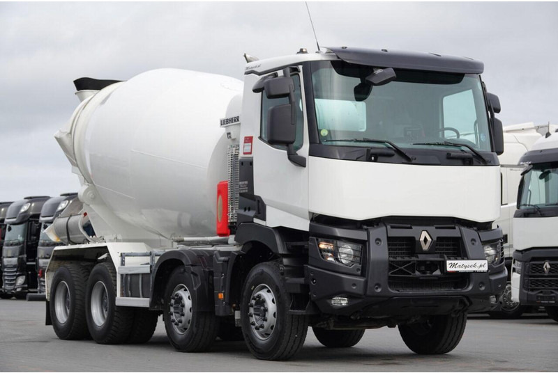 Renault C 380 / 8X4 / BETONOMIESZARKA / GRUSZKA / LIEBHERR 9 M3 / EURO 6 - Concrete mixer truck: picture 5 Renault C 380 / 8X4 / BETONOMIESZARKA / GRUSZKA / LIEBHERR 9 M3 / EURO 6 - Concrete mixer truck: picture 5