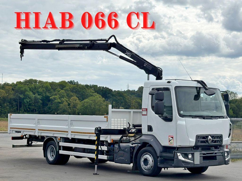Renault D12.210 * HIAB 066 CL * TOPZUSTAND - Dropside/ Flatbed truck, Crane truck: picture 1 Renault D12.210 * HIAB 066 CL * TOPZUSTAND - Dropside/ Flatbed truck, Crane truck: picture 1